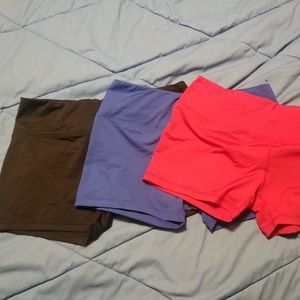 3 pair Exercise shorts XL